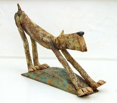abstract dog sculpture