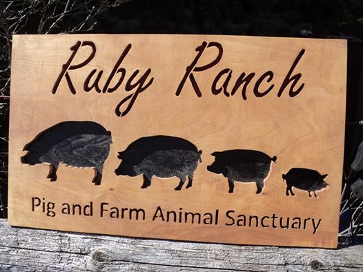 Ruby Ranch wood sign